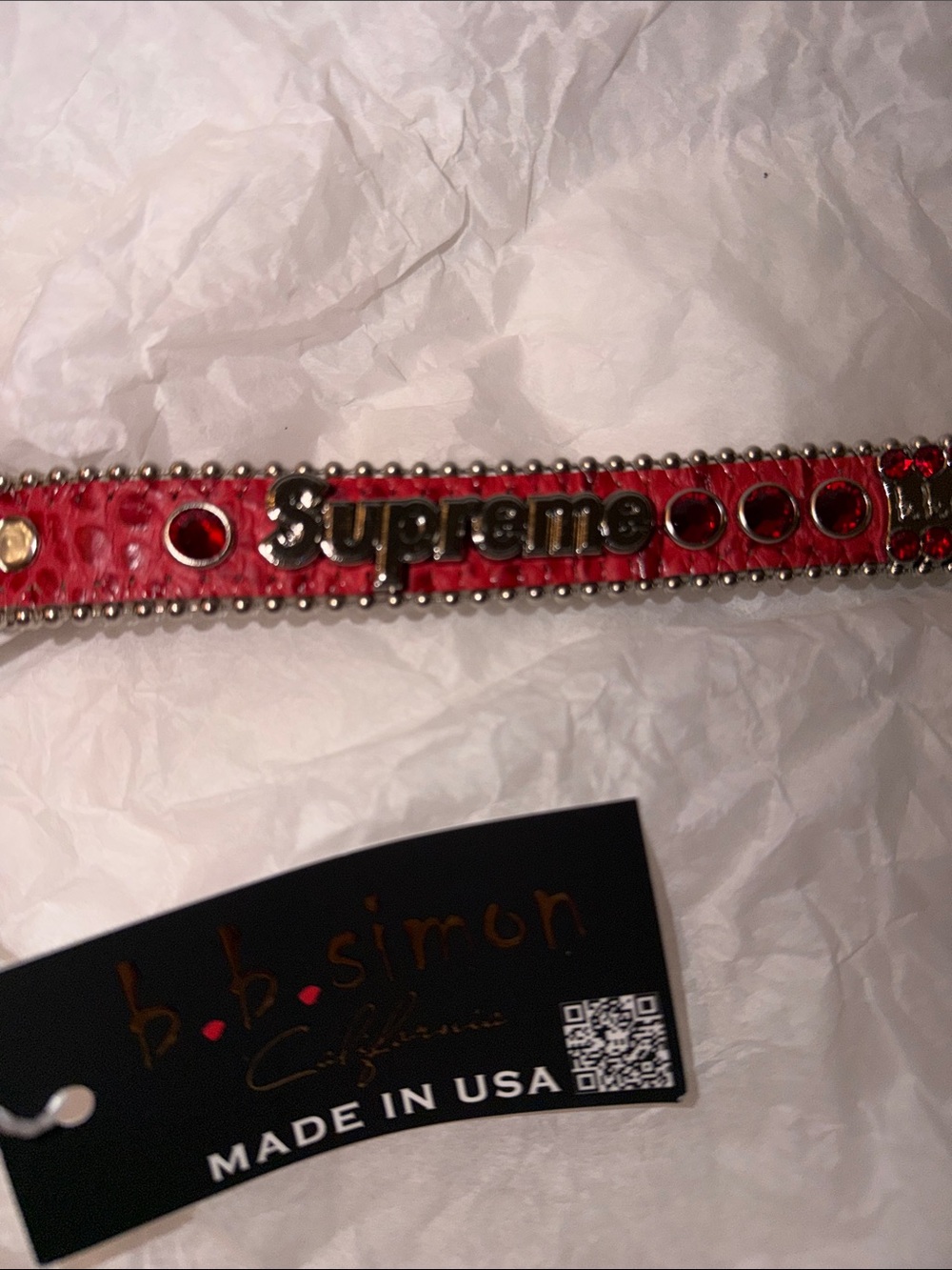 NWT AUTHENTIC SUPREME B.B. Simon dog collar